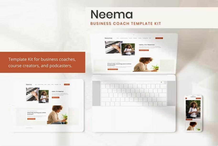 NEEMA – BUSINESS COACH ELEMENTOR TEMPLATE KIT
